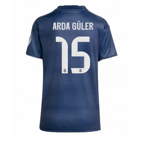 Ženski Nogometni dresi Real Madrid Arda Guler #15 Gostujoči 2025-26 Kratek Rokav